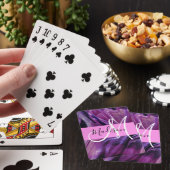 Jeu De Cartes Monogramme Texture Violette Brillante Abstraite Gl (In Situ)