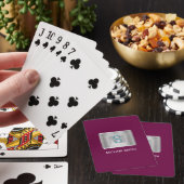 Jeu De Cartes Monogramme turquoise et gris, Silver de nom blanc, (In Situ)