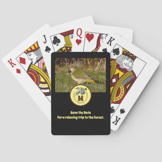 Jeu De Cartes Monographie volante du pic vert (dos)