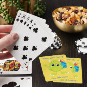 Jeu De Cartes Monstre à l'air drôle vert (In Situ)