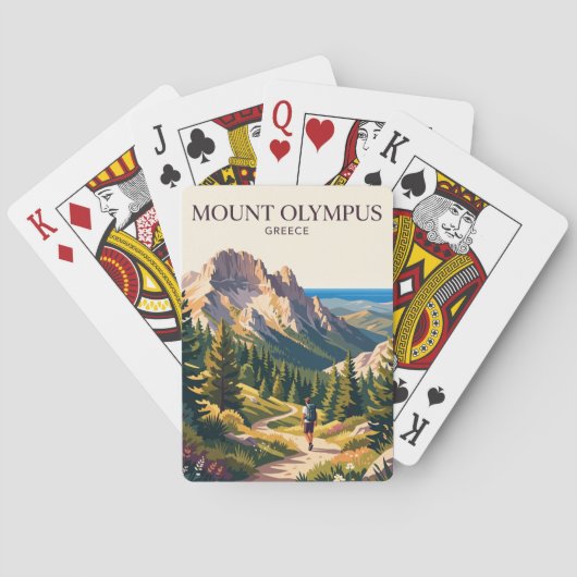 Jeu De Cartes Mont Olympe Grèce (dos)