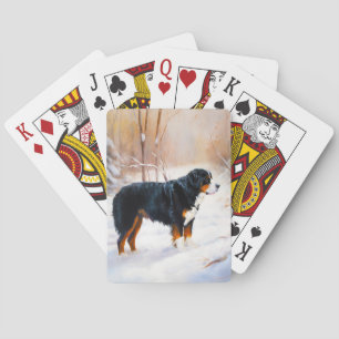Jeu De Cartes Montagne Bernaise Laisser neiger Noël