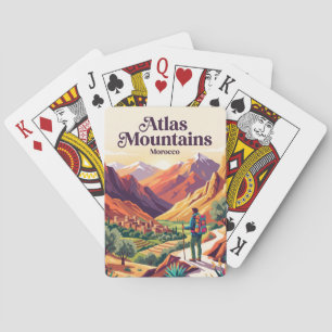 Jeu De Cartes Montagnes de l'Atlas Maroc