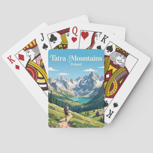 Jeu De Cartes Montagnes de Tatra Pologne (dos)