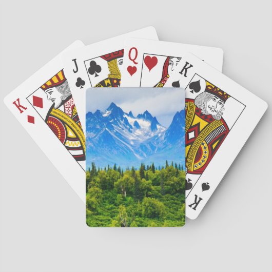 Jeu De Cartes Montagnes majestueuses de l'Alaska (dos)