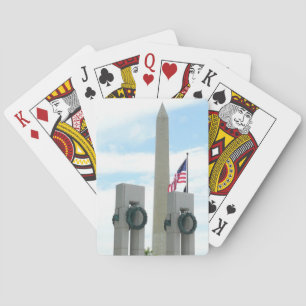 Jeu De Cartes Monument à Washington et mémorial 2ÈME GUERRE MOND