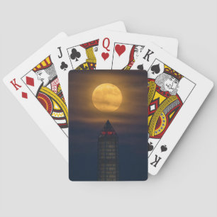 Jeu De Cartes Monument de la super lune sur Washington