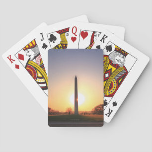 Jeu De Cartes Monument de Washington au coucher du soleil