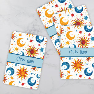 Jeu De Cartes Mood Abstraite Lune Soleil et étoiles Colorée