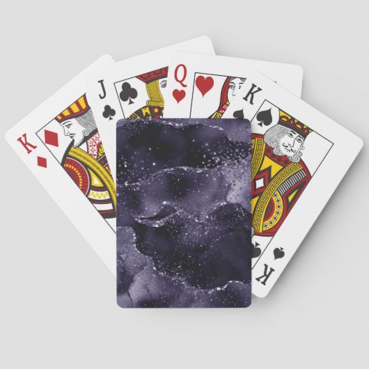 Jeu De Cartes Moody Agate | Midnight Indigo Deep Purple Glam (dos)