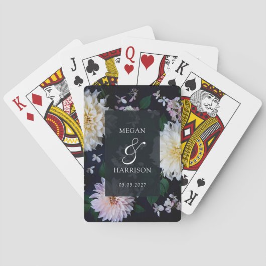 Jeu De Cartes Moody Dahlia Floral (dos)