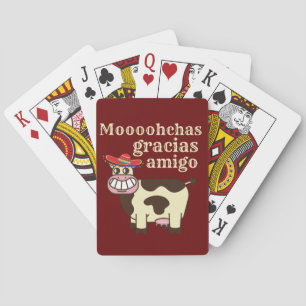 Jeu De Cartes MOOOHCHAS GRACIAS AMIGO drôle cinco de mayo vache