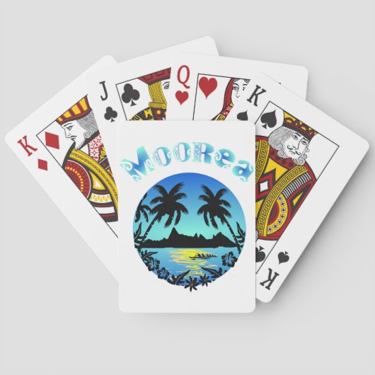 Jeu De Cartes MOOREA (Bleu) (dos)