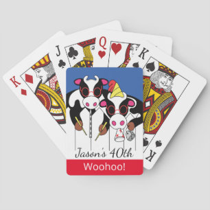 Jeu De Cartes Moosiciens de vache Anniversaire Jouer aux cartes