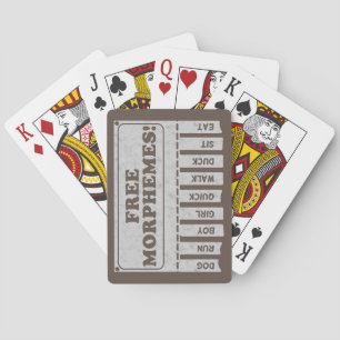 Jeu De Cartes Morphèmes libres