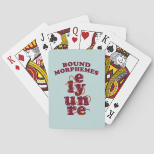 Jeu De Cartes Morphèmes liés Phonique enseignement anglais