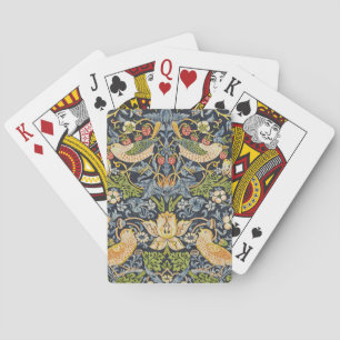 Jeu De Cartes Morris Voleur de Fraises Bleu Nuit Art Fin Vintage
