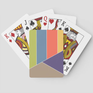 Jeu De Cartes MOSAIC rayures triangles couleur I + vos idées