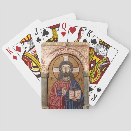 Jeu De Cartes Mosaïque ancienne de Jésus (dos)