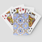 Jeu De Cartes Mosaïque bleue italienne (dos)