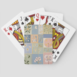Jeu De Cartes Mosaïque botanique en fleurs