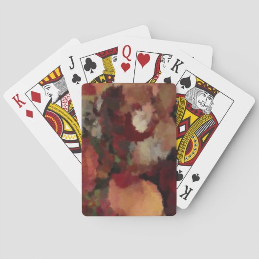 Jeu De Cartes Mosaïque d'automne Aquarelles (dos)
