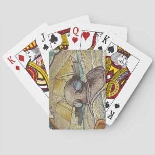 Jeu De Cartes Mosaïque de vieux casque de plongeur