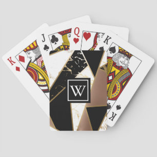 Jeu De Cartes Mosaïque géométrique de marbre