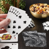 Jeu De Cartes Mosaïque liquide chrome argent (In Situ)