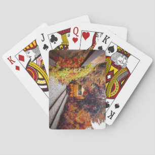 Jeu De Cartes Moteur de train diesel classique à l'automne
