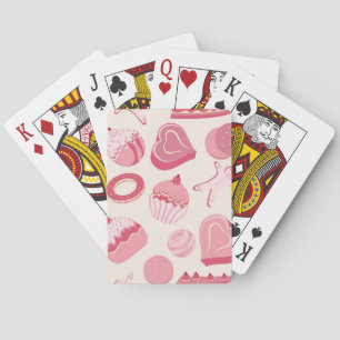 Jeu De Cartes Motif 2 de chocolat et de pâtisseries