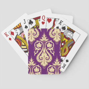 Jeu De Cartes Motif 4 de damassé