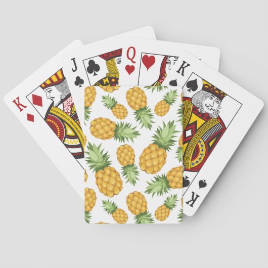 Jeu De Cartes Motif à ananas (dos)
