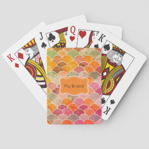 Jeu De Cartes Motif à échelle de poisson