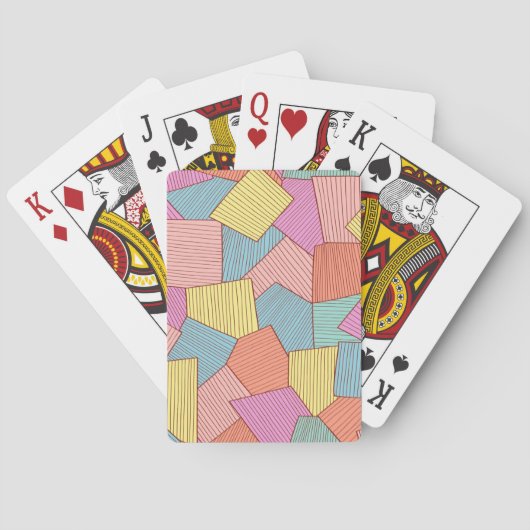 Jeu De Cartes motif Abstrait (dos)
