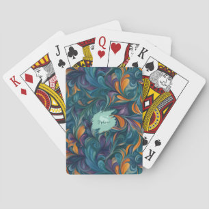 Jeu De Cartes Motif Abstrait animé inspiré par Paisley (2)
