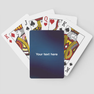 Jeu De Cartes Motif Abstrait bleu foncé Ajoutez du texte