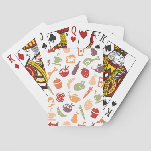 Jeu De Cartes Motif alimentaire (dos)