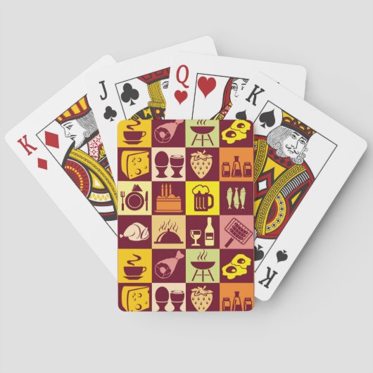Jeu De Cartes Motif alimentaire (dos)