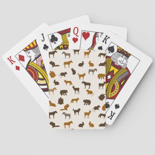Jeu De Cartes Motif animal 1 (dos)