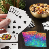 Jeu De Cartes Motif arc-en-ciel en verre tendu (In Situ)