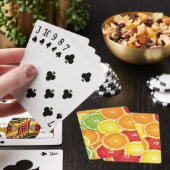 Jeu De Cartes Motif avec des agrumes (In Situ)