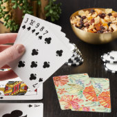 Jeu De Cartes Motif avec des asters (In Situ)