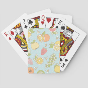 Jeu De Cartes Motif avec des fruits et des baies