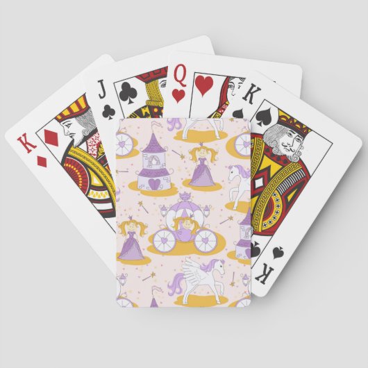 Jeu De Cartes motif avec une princesse (dos)