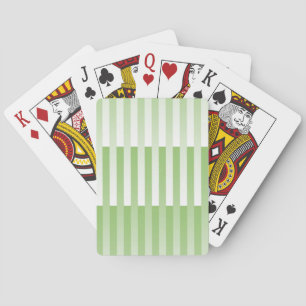 Jeu De Cartes Motif blanc vert rayé