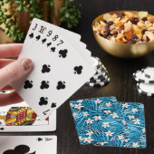 Jeu De Cartes Motif bleu de palmettes (In Situ)
