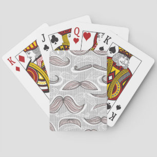 Jeu De Cartes Motif branché de Moustache
