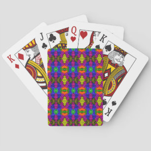 Jeu De Cartes Motif brillant d'art Abstrait
