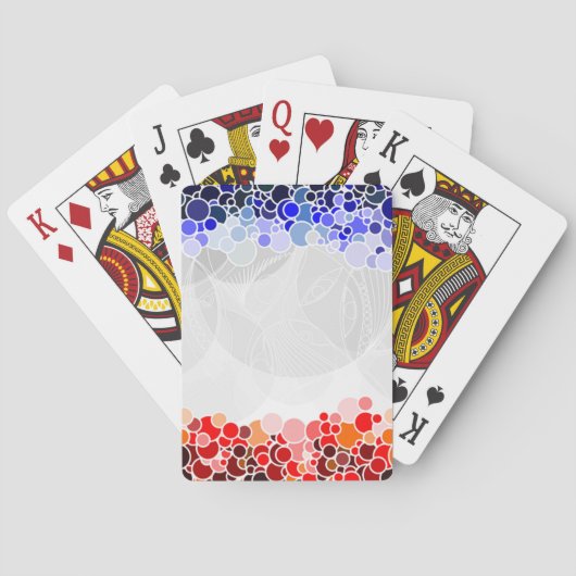 JEU DE CARTES MOTIF CERCLES (dos)